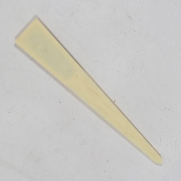 Vintage Letter Opener Green Mayan Character Plastic - Picture 3 of 3